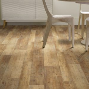 Shaw Floors Paragon Mix Plus Room Scene With Touch Pine Floor Sample On It