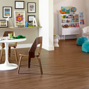 Impressions Flooring Bainbridge Room Scene With Bainbridge Cedar Floor Sample On It