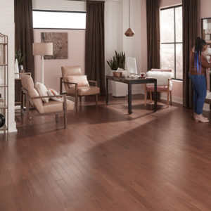 Impressions Flooring Berkshire Room Scene With Berkshire Java Floor Sample On It