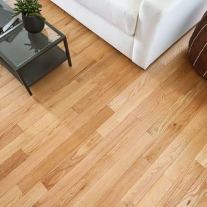 Impressions Flooring Piedmont Room Scene With Piedmont Red Oak Natural Floor Sample On It